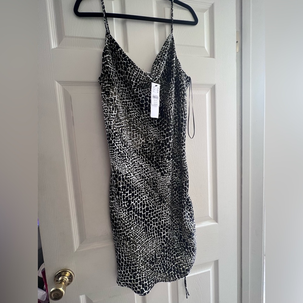 ANIMAL PRINT SLIP DRESS